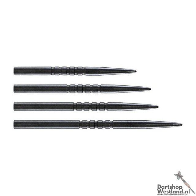Steel Ringed Grip Dart Points Black 38 mm