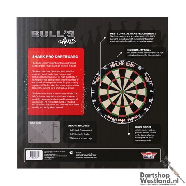 Shark Pro Dartboard incl. Rotate Bracket