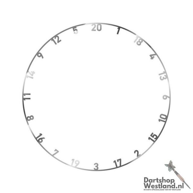 Metal Number Ring - 3 kleuren