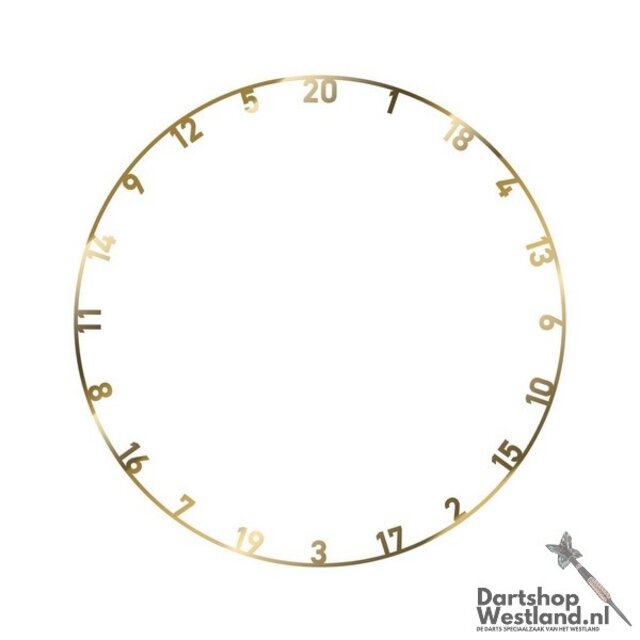 Metal Number Ring - 3 kleuren