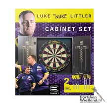 Luke Littler Dart Board Cabinet Set