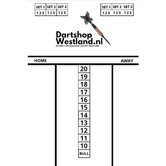 Schrijfbord 45x30 - Budget