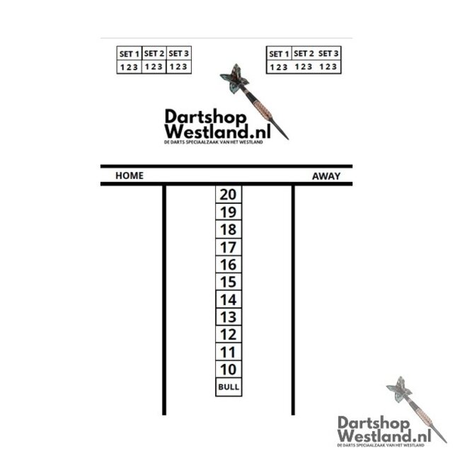 Schrijfbord 45x30 - Budget