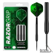 Designa Razor Grip V2 Darts - Black