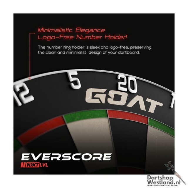 GOAT Everscore NXT LVL - Professioneel Dartbord