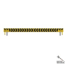 Yellow Steel Oche Printed incl.2 alum.bus