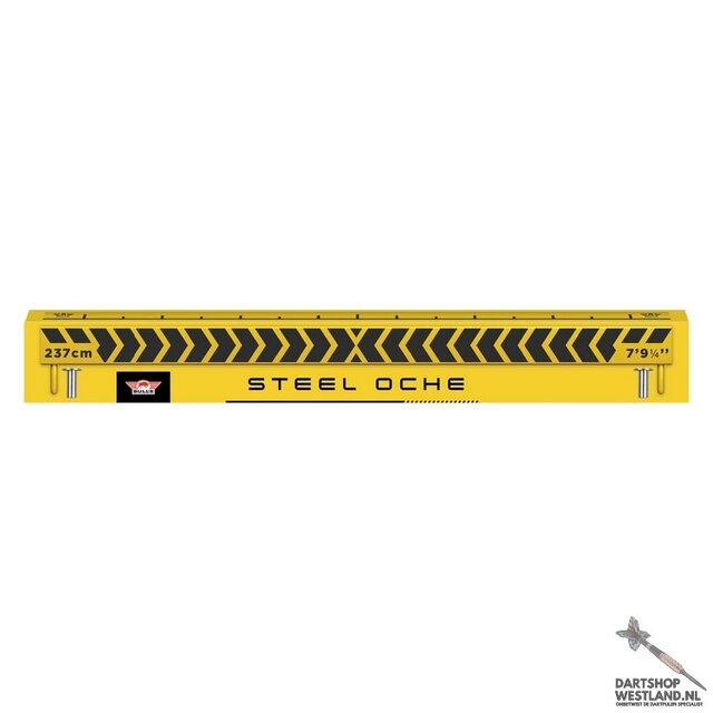 Yellow Steel Oche Printed incl.2 alum.bus