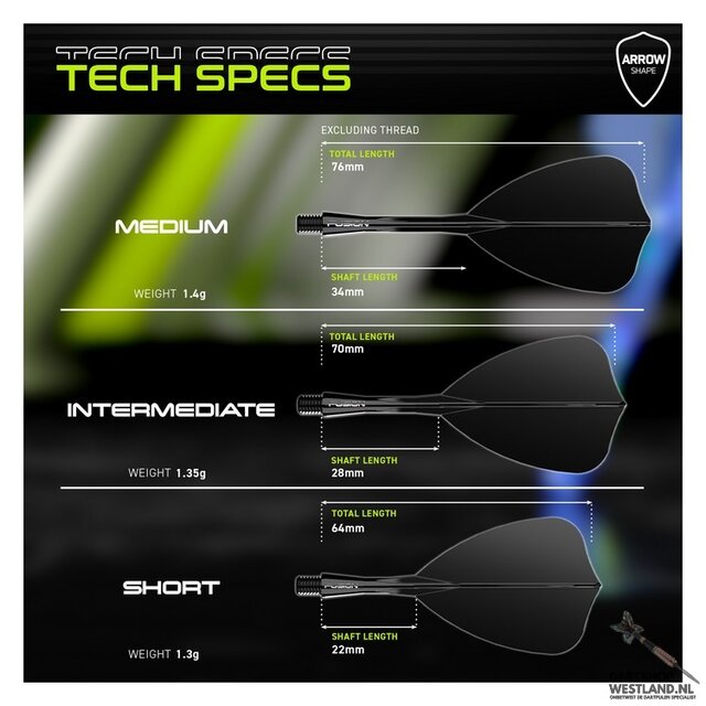 Fusion Arrow - Black - Flight & Shaft Combo
