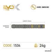 MVG Evo-X - 90% Tungsten darts - Michael van Gerwen