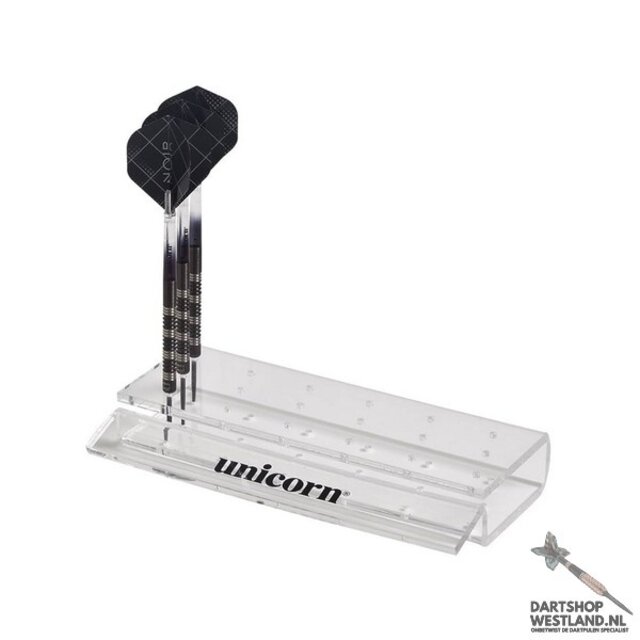 Dart Stand - Clear Acrylic - Holds 6 Sets Of Darts