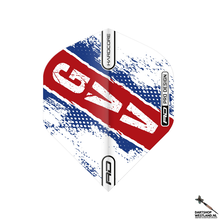 RD Pro Player flights - Rood en Wit met blauw accent Gian van Veen