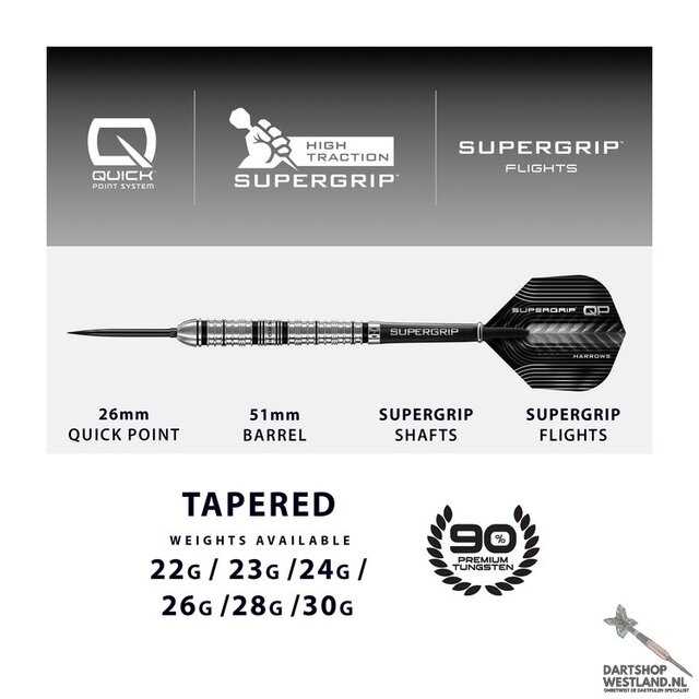 Supergrip qp tapered 90%