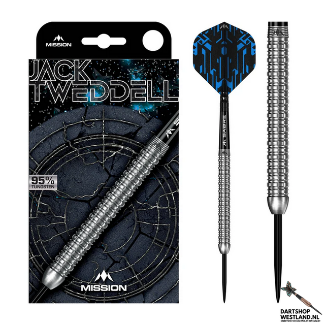 Jack Tweddell Darts - Steel Tip - 95% Tungsten - Silver