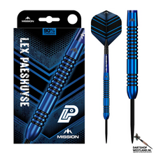 Lex Paeshuyse Darts - Steel Tip - 90% Tungsten - Blue & Black