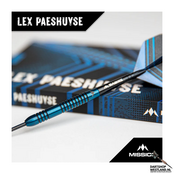 Lex Paeshuyse Darts - Steel Tip - 90% Tungsten - Blue & Black