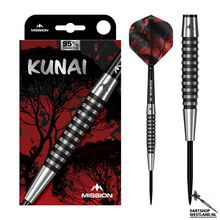 Kunai Darts - Steel Tip - 95% Tungsten - Black PVD
