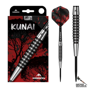 Kunai Darts - Steel Tip - 95% Tungsten - Black PVD