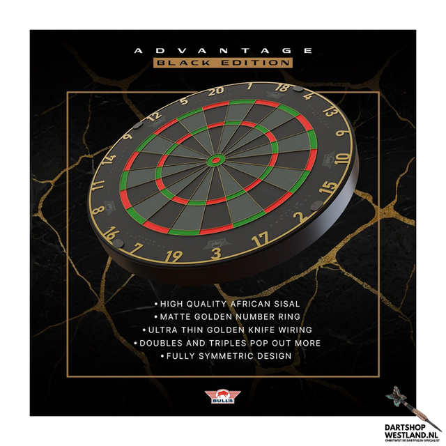 Bull´s Advantage Black dartbord
