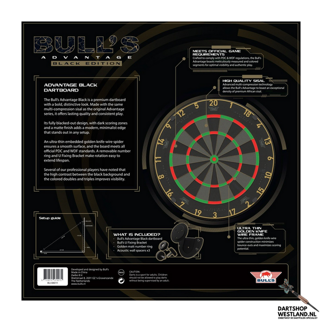 Bull´s Advantange Black dartbord