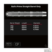 Prime 90% Straight CP Steeltip Barrels Only