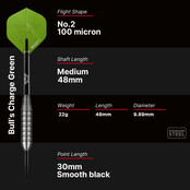 Charge Green Stainless Steel Steeltip