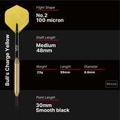 Charge Yellow Brass Steeltip