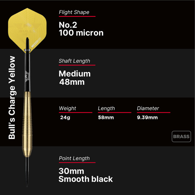 Charge Yellow Brass Steeltip