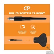 Bull's CP Points Softtip Black 25mm 15 pcs