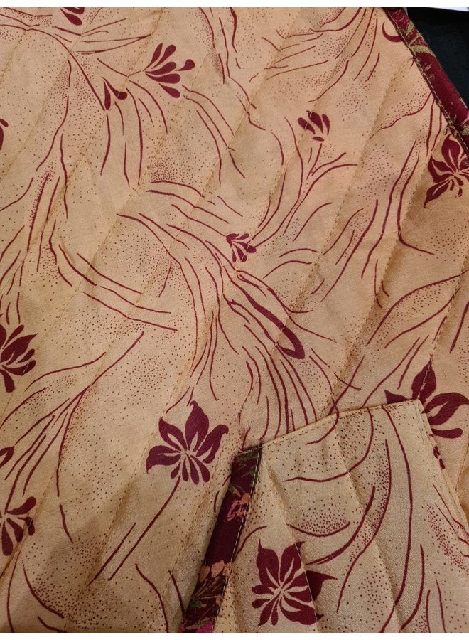 Sissel Edelbo Milla Quilted Silk Waistcoat nr. 51 maat M/L