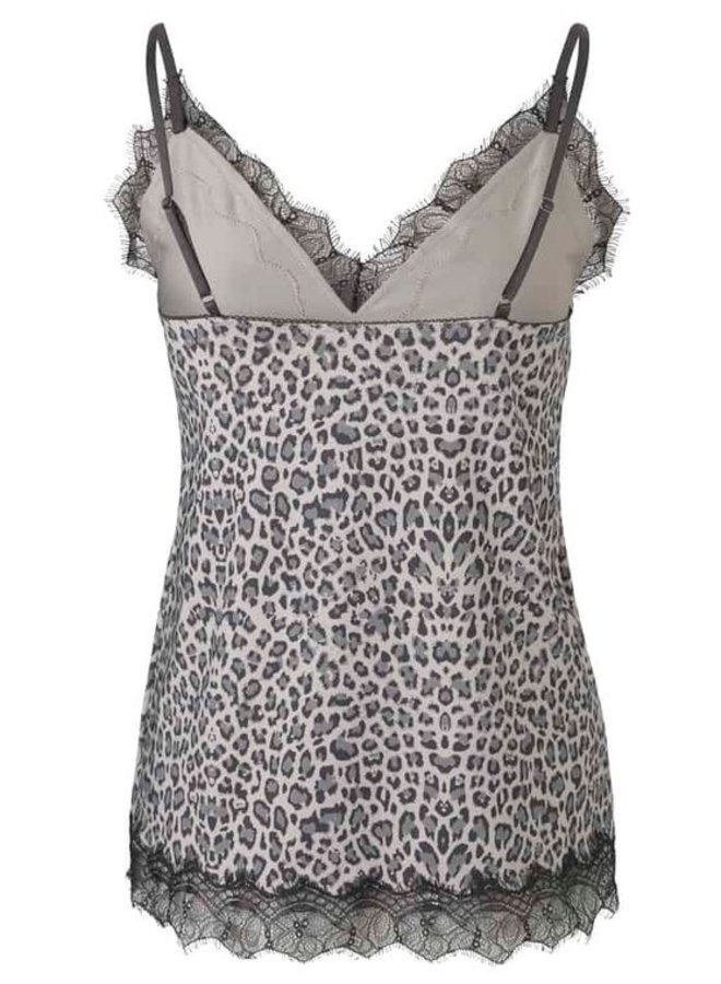 Rosemunde Strap Top Leopard Grijs Print