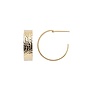 Stine A Big La Mer Creol Earring Gold - per stuk