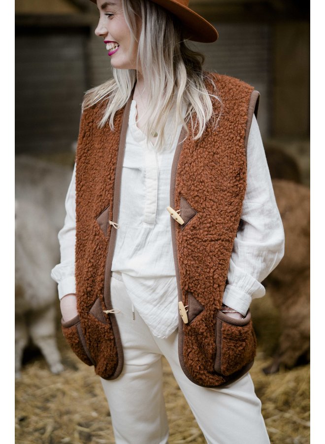 Alwero Bodywarmer Brique Cognac