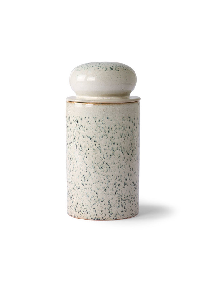 HK Living 70s ceramics Storage Jar - Hail