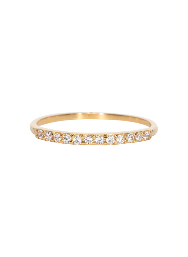 Miab ring goud - side by side white