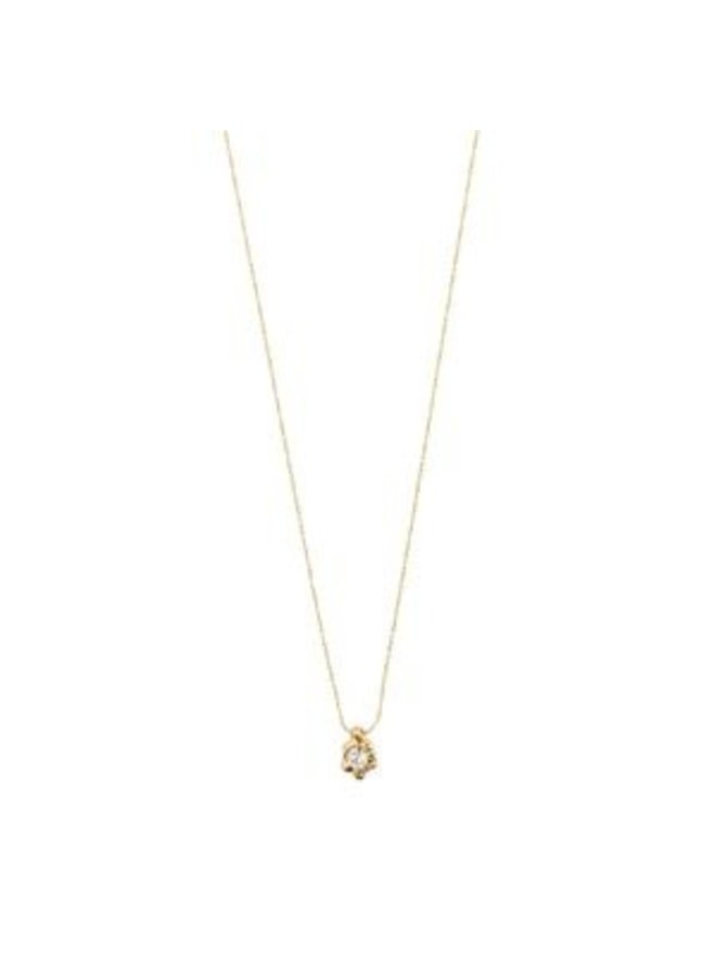 Pilgrim Belief Crystal Pendant necklace Gold Plated
