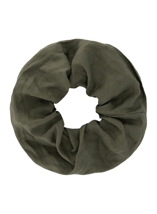 Atelier Des Femmes Odile Groen Linnen Scrunchie