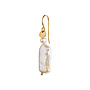 Stine A Long Baroque Pearl Earring Gold - White Sorbet