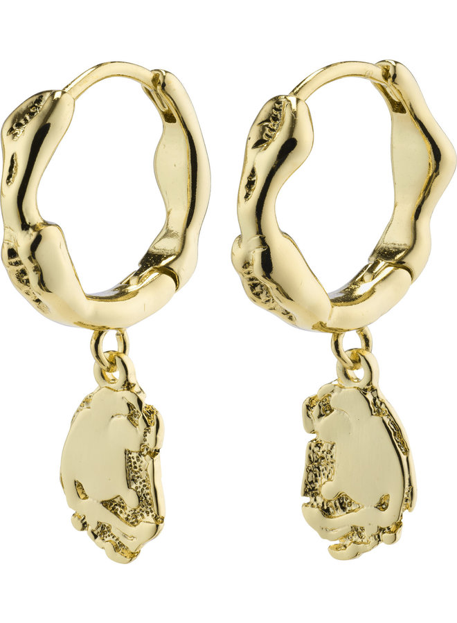 Pilgrim Thankful Long Chain Earrings Gold Plated - Liefste Fashion