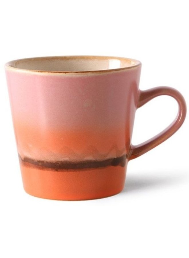 70s ceramics: cappuccino mug, mars