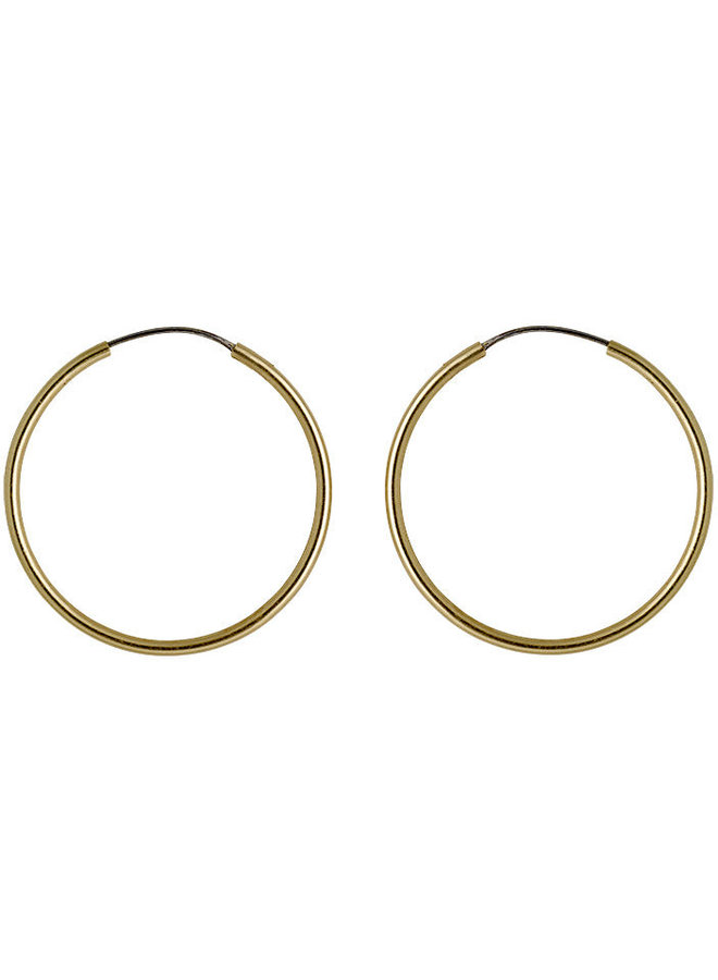 Pilgrim Sanne Medium Hoop Earrings Gold Plated