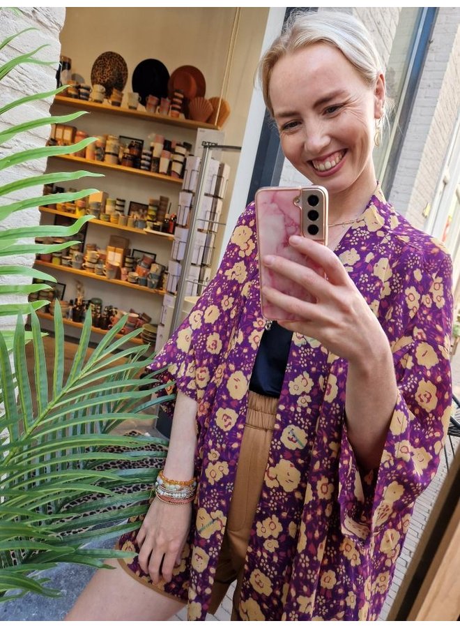 Sissel Edelbo Lotus Short Silk Kimono nr. 1