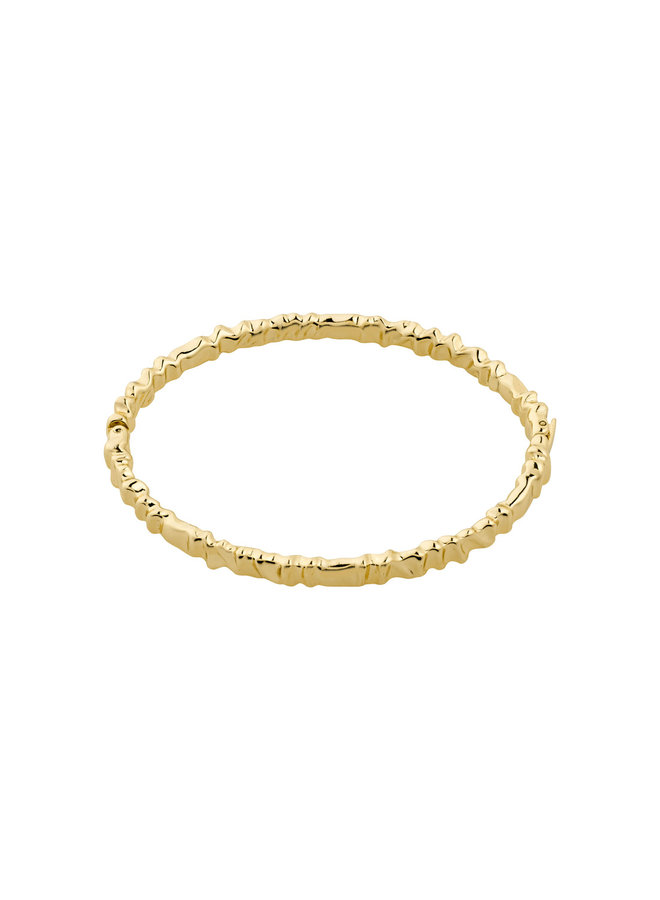 Pilgrim KINDNESS wavy bangle bracelet gold-plated