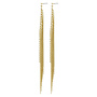 Pilgrim, ANE crystal waterfall earrings gold-plated