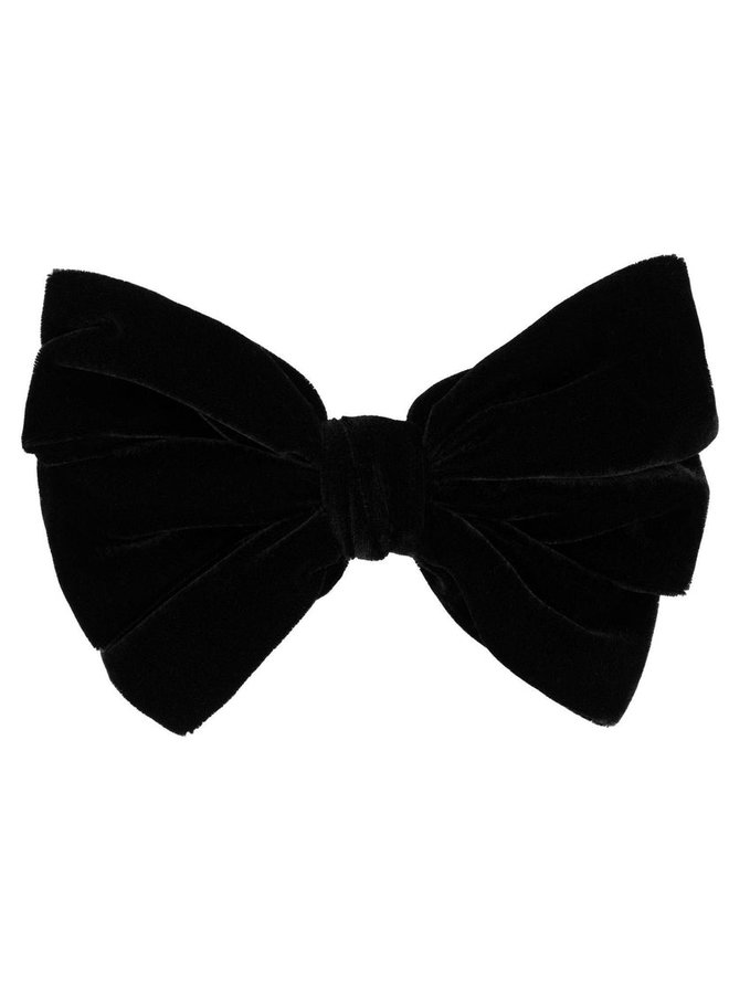 Atelier Des Femmes Black Velvet Bow Tamar