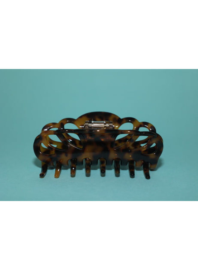 Rixo Studios Haarclip Amber Leopard Dark