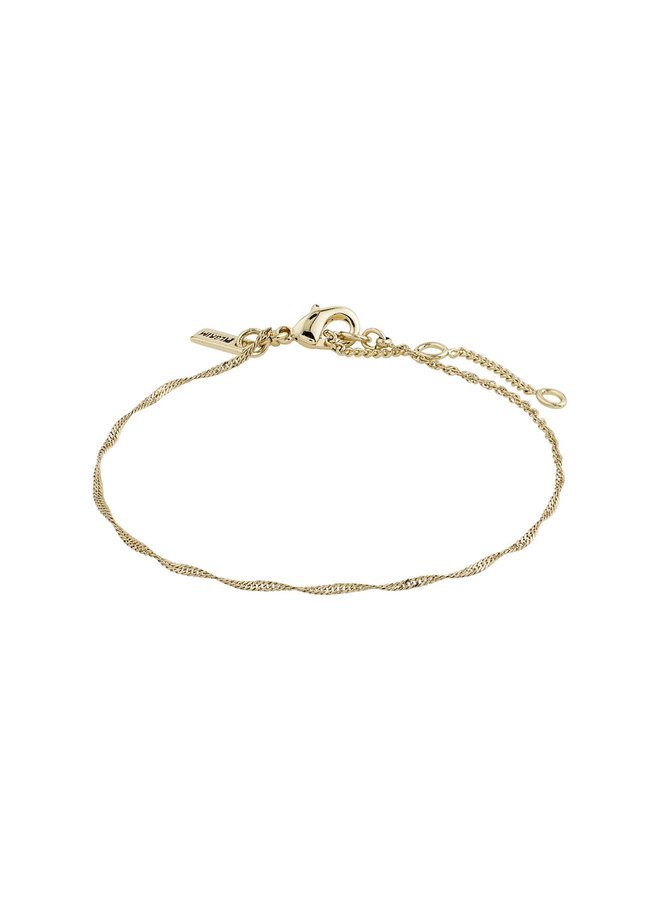 Pilgrim Peri Twirl Bracelet Gold Plated