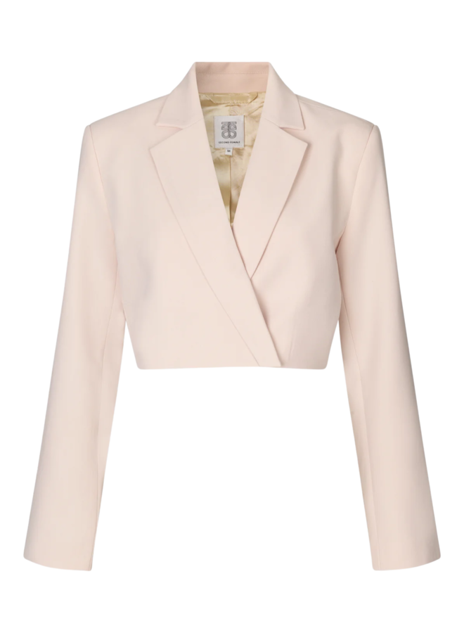 Second Female Levien Cropped Blazer Dark Chalk