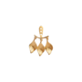 Stine A Dancing Three Ile de L'Amour Behind Ear Earring Gold - per stuk