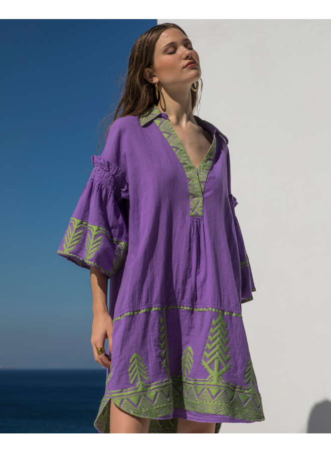 Nema Rabia Dress Lime Purple