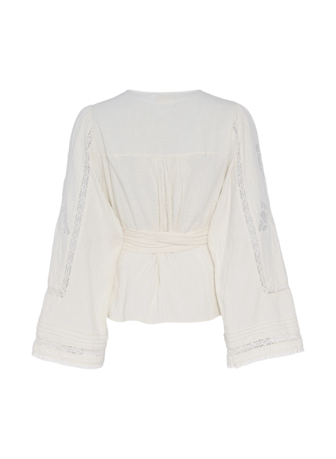 Sissel Edelbo Winfrey Organic Cotton Wrap Top - Off White